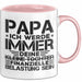 Papa Tasse Geschenk Ich Werde Immer Deine Kleine Tochter Sein Geschenkidee Rosa Trendation