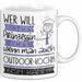 Outdoor-Köchin Tasse Geschenk Spruch Wer Will Schon Prinzessin Sein Wenn Man Auch Outdoor-Köchin Sein Kann Weiß Trendation