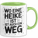 Heike Tasse Geschenk Wo Eine Heike Ist Ist Auch Ein Weg Geschenkidee Becher mit Name Grün Trendation