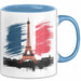 Frankreich Flagge Paris Eiffelturm Tasse Geschenk Lustige Geschenkidee Spruch Blau Trendation