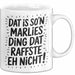 Marlies Tasse Geschenk Dat Is So'n Marlies Ding Dat Raffste Eh Nicht Geschenkidee Becher mit Name Weiß Trendation