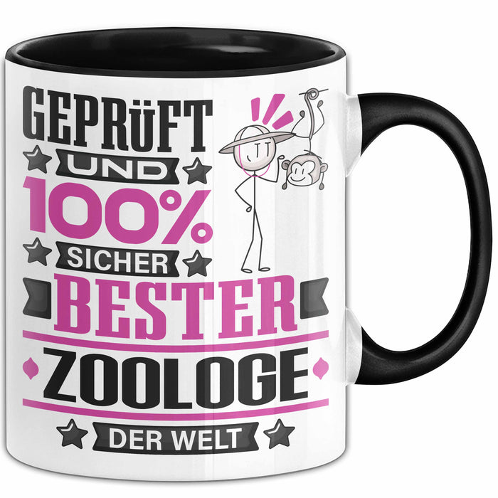 Zoologe Geschenk Lustiger Spruch für Zoologe Geschenkidee Bester Zoologe Der Welt Schwarz Trendation