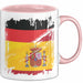 Deutsch Spanier Tasse Geschenk Lustiger Becher Geschenkidee Spanien Kaffee-Becher Rosa Trendation