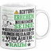Hundebedarfsverkäufer Geschenk Tasse Lustiger Spruch Erheben Sie Sich Der Hundebedarfsverkäufer Betritt den Raum Weiß Trendation