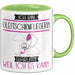 Gleitschirmfliegerin Tasse Geschenk Ich Bin Gleitschirmfliegerin Warum Weil Ich Es Kann Geschenkidee Geburtstag Grün Trendation