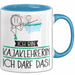 Geschenk für Kajaklehrerin Tasse Lustige Geschenkidee Geburtstag Ich Bin Kajaklehrerin Ich Darf Das Blau Trendation