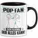 Pop-Fan Tasse Geschenk für Pop-Fan Der Mann Der Alles Kann Geschenkidee zum Geburtstag Schwarz Trendation