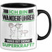 Wanderführer Tasse Geschenk für Wanderführer Geburtstag Lustiger Spruch Kaffee-Becher Was Ist Deine Superkraft Schwarz Trendation