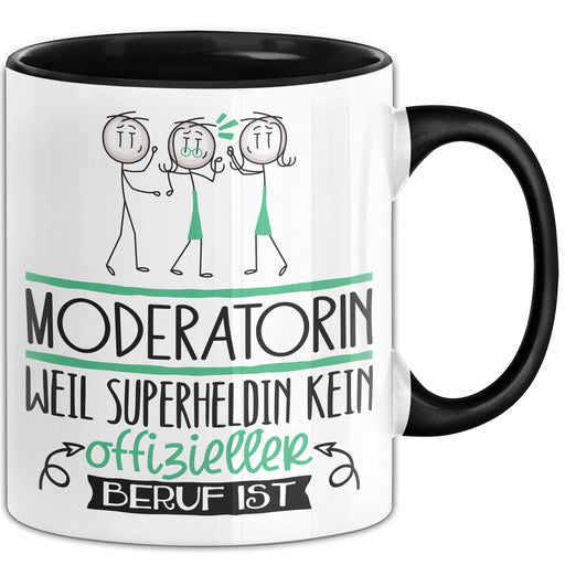 Moderatorin Geschenk Tasse Lustiger Spruch Moderatorin Weil Superheldin Kein Offizieller Beruf Ist Geschenkidee Trendation