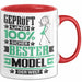 Model Geschenk Lustiger Spruch für Model Geschenkidee Bester Model Der Welt Rot Trendation
