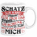 Valentinstag Tasse Geschenk für Ihn Sie Männer Für Paare Freundin Geschenkidee Kaffee-Becher Liebe Ich Hab Versucht Für Dich Das Geschenk Zu Finden Aber Du Hast Ja Bereits Mich Weiß Trendation