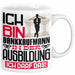 Bankkaufmann Ausbildung Tasse Geschenk Ich Bin Bankkaufmann In Der Ausbildung Ich Darf Das Geschenkidee Spruch Weiß Trendation
