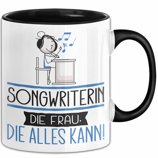 Songwriterin Geschenk Tasse Becher Die Frau Die Allen Kann Geschenkidee für eine Songwriterin Lustig Trendation