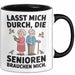 Krankenschwester Pflege Betreuung Tasse Geschenk Lustige Geschenkidee Spruch Lasst Mich Durch Die Senioren Brauchen Mich Trendation
