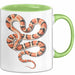 Reptil Schlange Tier Tasse Geschenk Lustige Geschenkidee Spruch Grün Trendation