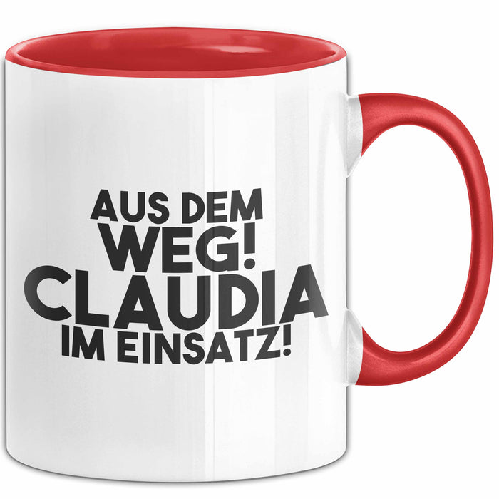 Claudia Tasse Aus Dem Weg! Claudia Im Einsatz! Geschenk