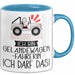Geschenk für Geländewagenfahrerin Tasse Lustige Geschenkidee Geburtstag Ich Bin Geländewagenfahrerin Ich Darf Das Blau Trendation