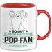 Pop-Fan Geschenk Tasse So Gut Kann Nur Ein Pop-Fan Aussehen Geschenkidee Kaffee-Becher Rot Trendation