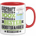 Bootsfahrer Geschenk Lustiger Spruch für Bootsfahrer Geschenkidee Bester Bootsfahrer Der Welt Rot Trendation