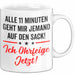 Sarkasmus Sarkastisch Tasse Geschenk Lustige Geschenkidee Alle 11 Minuten Geht Mir Jemand Auf Den Sack Weiß Trendation