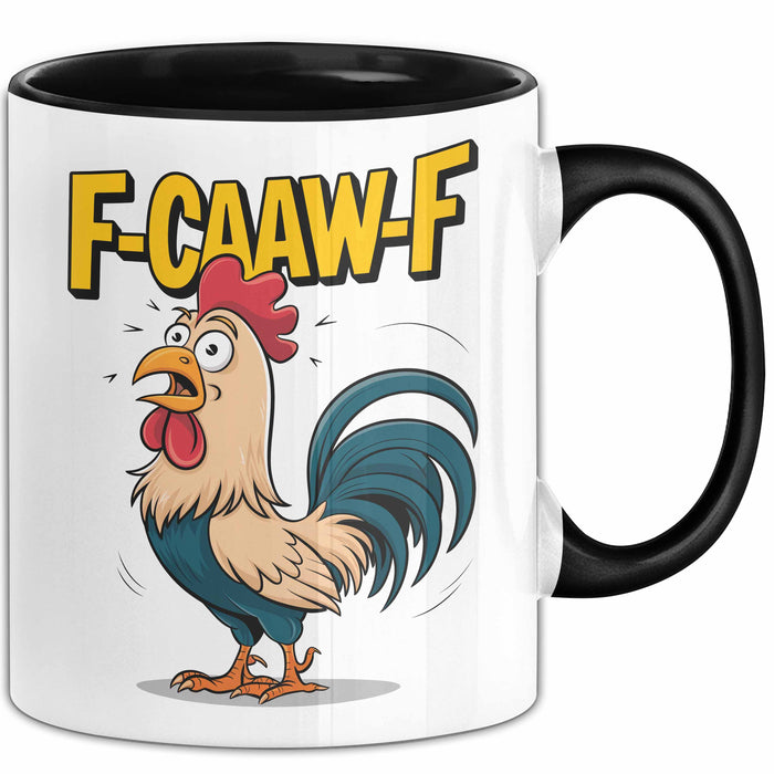 Hahn Tasse Geschenk F-Caaw-F Lustige Geschenkidee Vogel Bauernhof