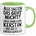 Kerstin Tasse Geschenk Alle Sagten Das Geht Nicht Aber Dann Kam Kerstin Und Hat Es Einfach Gemacht Geschenkidee Becher mit Name Grün Trendation