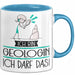 Geschenk für Geologin Tasse Lustige Geschenkidee Geburtstag Ich Bin Geologin Ich Darf Das Blau Trendation