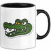 Krokodil Tier Tasse Geschenk Lustige Geschenkidee Spruch Schwarz Trendation
