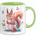 Eichhörnchen Tierliebhaber Tasse Geschenk Lustige Geschenkidee Spruch Grün Trendation