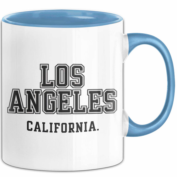 Los Angeles LA Kalifornien USA Tasse Geschenk Lustige Geschenkidee Spruch Blau Trendation