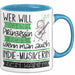 Indie-Musikerin Tasse Geschenk Spruch Wer Will Schon Prinzessin Sein Wenn Man Auch Indie-Musikerin Sein Kann Blau Trendation