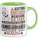 Hundeliebhaber Geschenk Tasse Lustiger Spruch Erheben Sie Sich Der Hundeliebhaber Betritt den Raum Grün Trendation
