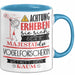 Vogelforscherin Tasse Geschenk Lustiger Spruch Bitte Erheben Sie Sich Seine Majestät Die Vogelforscherin Betritt Den Raum Blau Trendation