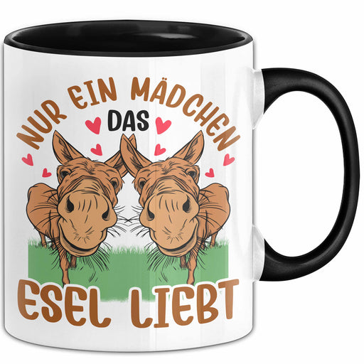 Esel-Liebhaberin Tasse Geschenk Mädchen Frauen Esel-Liebhaber Geschenkidee Becher Trendation