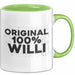 Willi Tasse Original 100% Willi Geschenk Grün Trendation