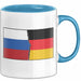 Russe Tasse Geschenk Russland Deutschland Flagge Geschenkidee Blau Trendation