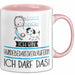 Geschenk für Hundebedarfsverkäuferin Tasse Lustige Geschenkidee Geburtstag Ich Bin Hundebedarfsverkäuferin Ich Darf Das Rosa Trendation