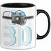 3D Drucker Tasse mit Grafik lustige Geschenkidee für Technikliebhaber Schwarz Trendation