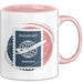 Weltenbummler Tasse Geschenkidee für Reisesüchtige Rosa Trendation