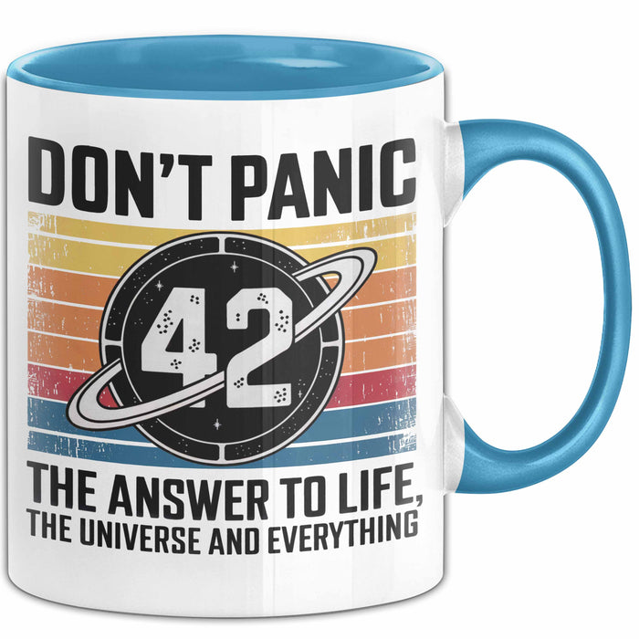 Mathematiker Tasse Geschenkidee 42 Die Antwort auf das Leben Blau Trendation