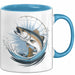 Angler Tasse Geschenkidee für Angelbegeisterte Blau Trendation