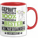 Konzertgänger Geschenk Lustiger Spruch für Konzertgänger Geschenkidee Bester Konzertgänger Der Welt Rot Trendation