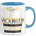 Violinistin Weil Es Keinen Schöneren Beruf Gibt Tasse Geschenk für Eine Violinistin Lustig Blau Trendation
