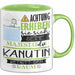 Kanutin Tasse Geschenk Lustiger Spruch Bitte Erheben Sie Sich Seine Majestät Die Kanutin Betritt Den Raum Grün Trendation