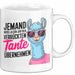 Tante Patentante Nichte Neffe Sarkasmus Tasse Becher Geschenk Lustige Geschenkidee Spruch Den Job Der Verrückten Tante Weiß Trendation