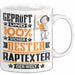 Raptexter Geschenk Lustiger Spruch für Raptexter Geschenkidee Bester Raptexter Der Welt Weiß Trendation