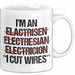 Elektriker Tasse Geschenk Im An Electrician I Cut Wires Geschenkidee Beruf Weiß Trendation