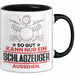 Schlagzeuger Geschenk Tasse So Gut Kann Nur Ein Schlagzeuger Aussehen Geschenkidee Kaffee-Becher Schwarz Trendation