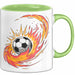 Fußballfan Tasse Geschenkidee für Fußballliebhaber Grün Trendation