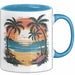 Sommerzeit Tasse Geschenkidee für Sonnenliebhaber Blau Trendation